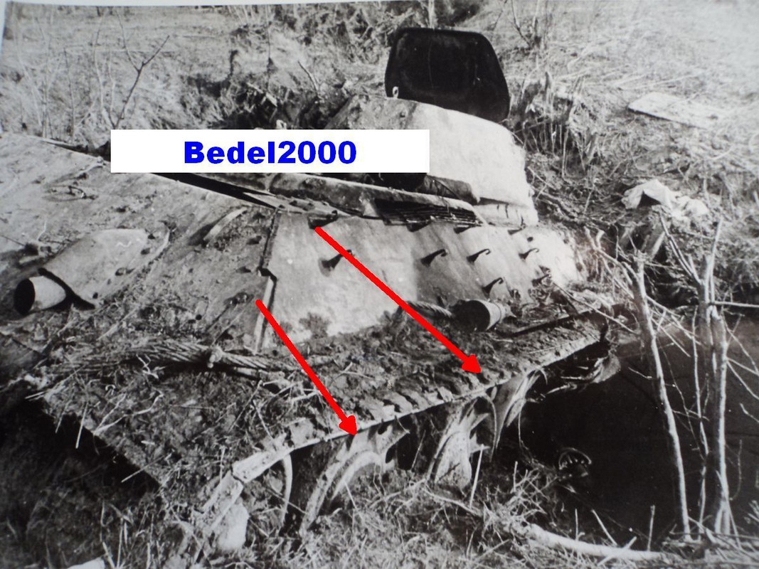 ZERSTÖRTER PANZER DER OSTFRONT, Panzer T-34,