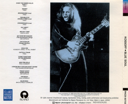Paul Kossoff - Blue Soul (1986) [Japan Press] Lossless