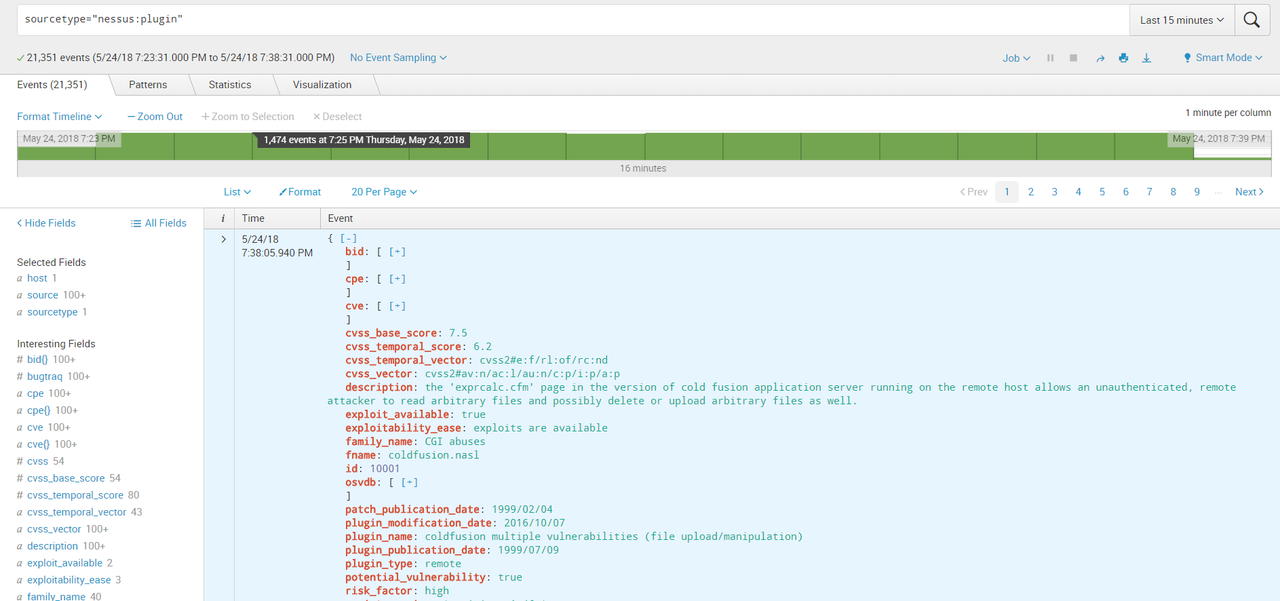 Splunk-nessus