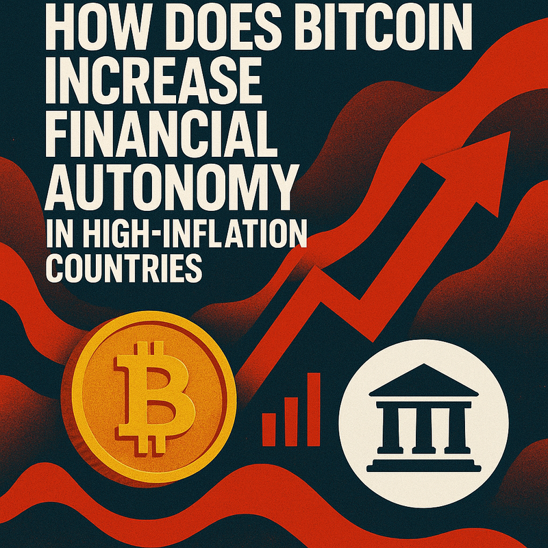 How does Bitcoin increase financial autonomy in high-inflation countries