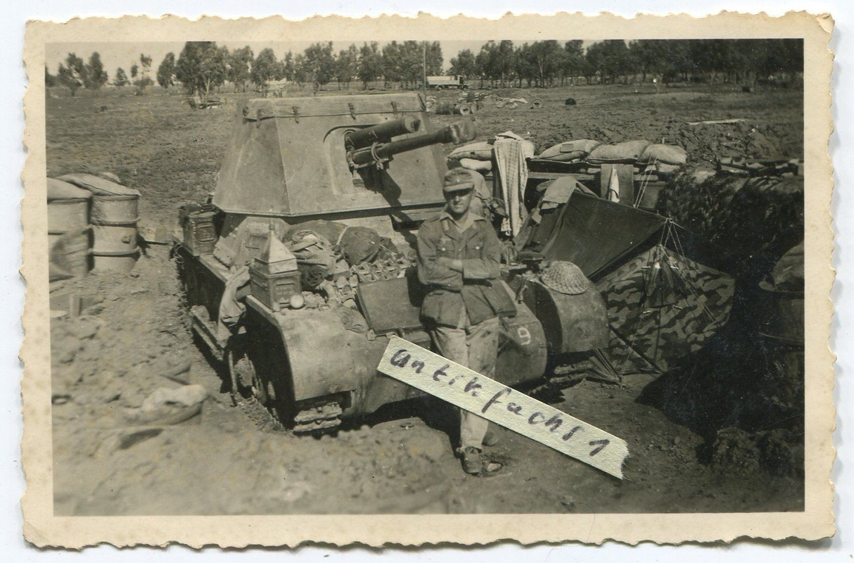 Deutsche Panzer SFL in Afrika beim Afrikakorps i