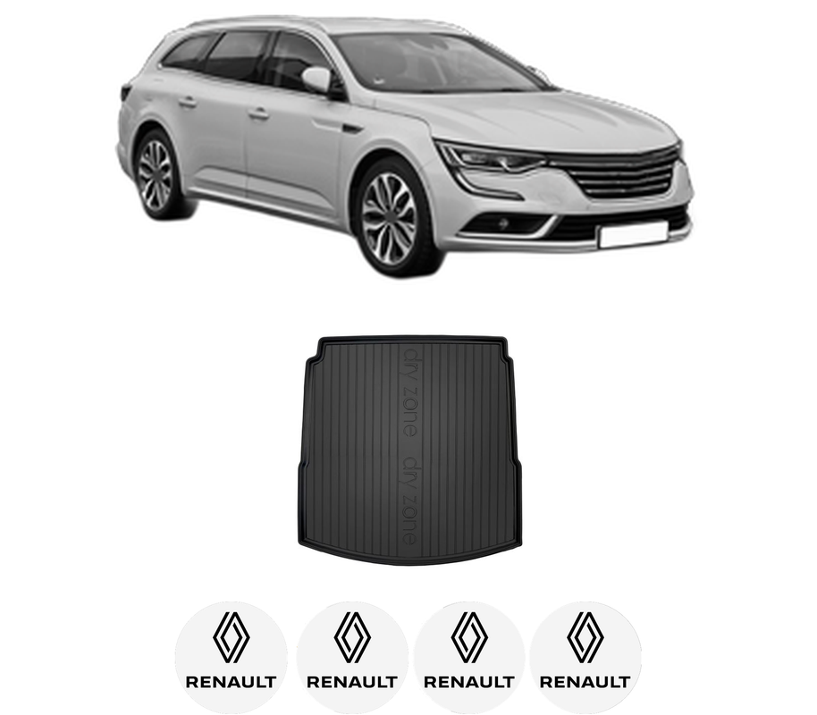 Tavita Portbagaj RENAULT TALISMAN Grandtour (KP_) din 2016-2022, Protectie Portbagaj Auto, 4x Stickere auto cu RENAULT