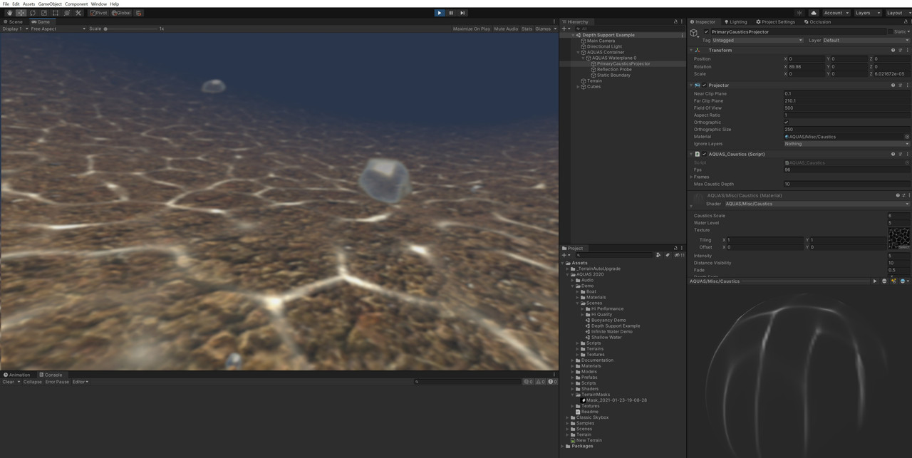 CausticsExamplePlaymodeOk