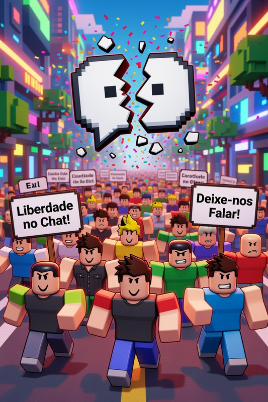 Revolta no Roblox: crianças marcham em protesto virtual contra bloqueio de chat por idade
