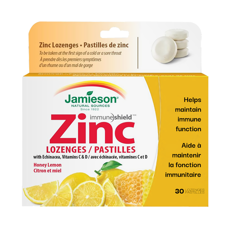 Jamieson Zinc Lozenges Honey & Lemon 30`S