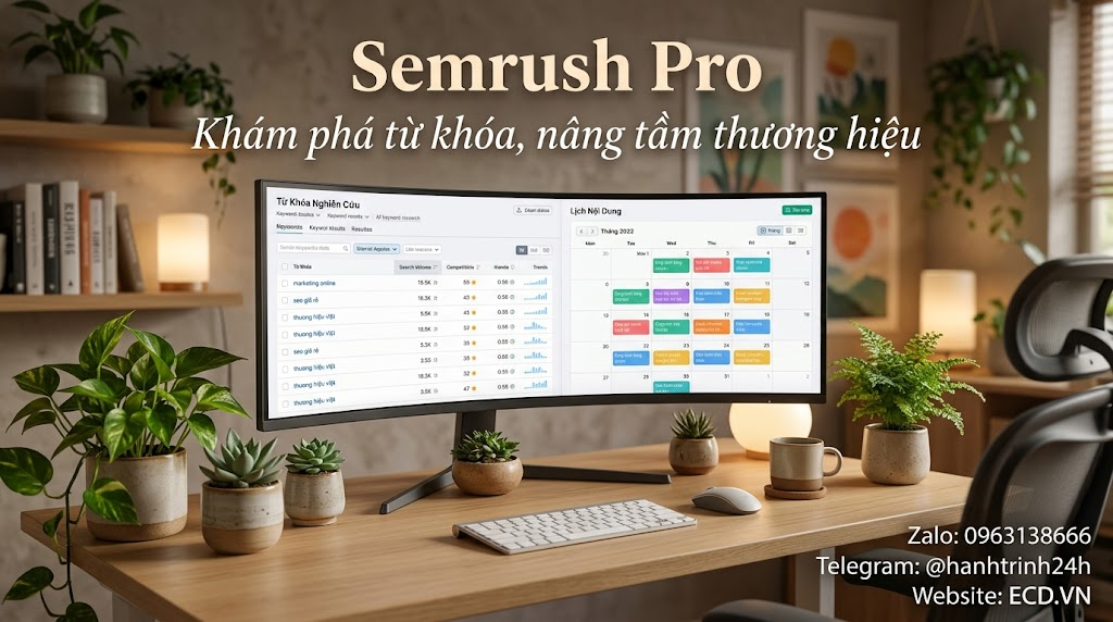semrush pro tài khoản dùng tốt