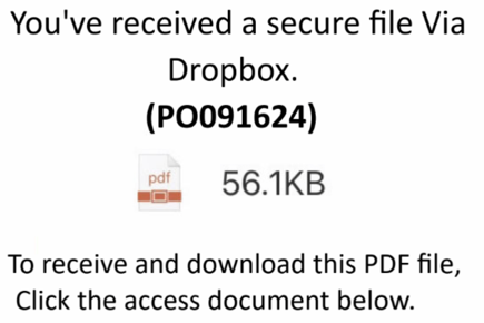Dropbox-Freigabe der Angreifer