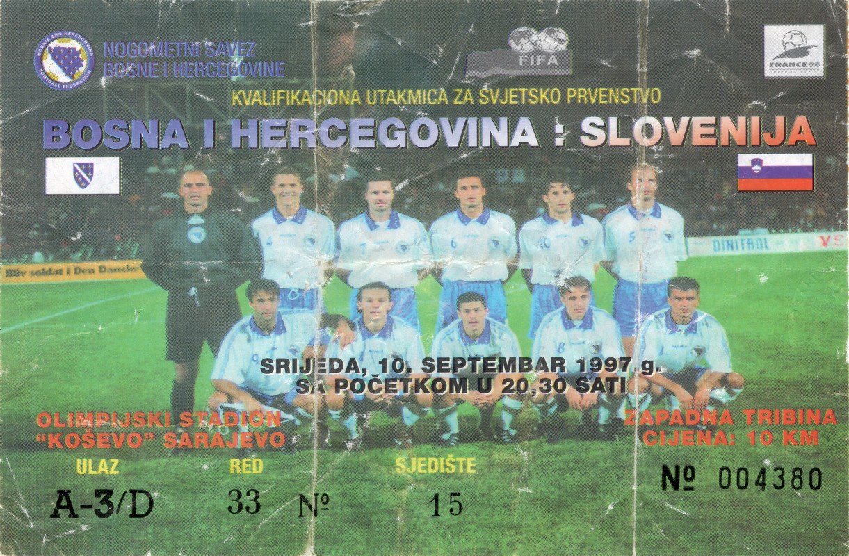 017) 10.09.1997. Slovenija (H, W 1-0) Z