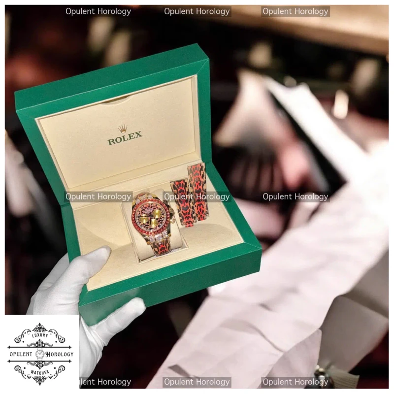 Rolex Daytona 116598SACO 1:1 Custom Replica | 18K Gold Wrapped, Moissanite Diamonds, 40mm