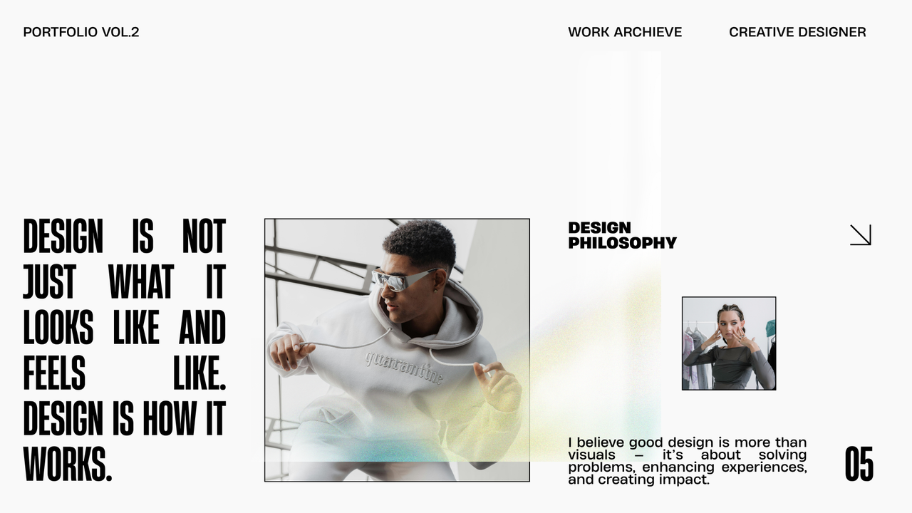 Yellow and Grey Creative Portfolio Presentation