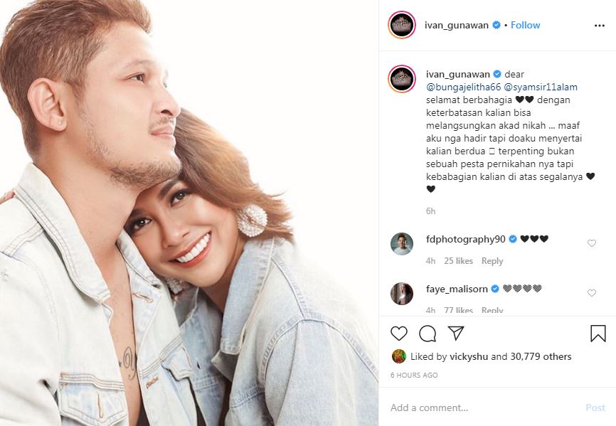 Ivan Gunawan unggah foto Bunga Jelitha dan Syamsir Alam