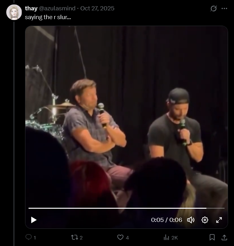 H. misha saying the r-slur