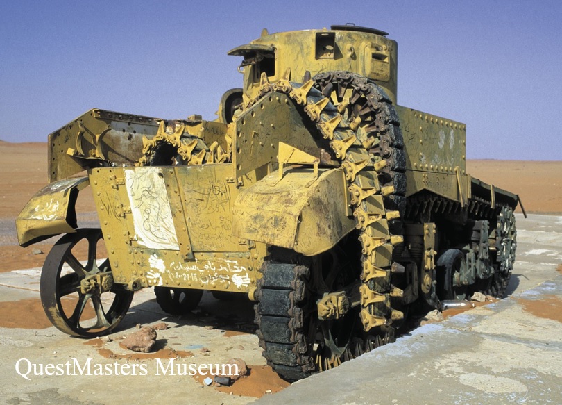 Epaves  Un-char-am-ricain-M3-Stuart-de-la-Seconde-Guerre-mondiale-trouv-en-Afrique-du-Nord-apr-s-le-d-p
