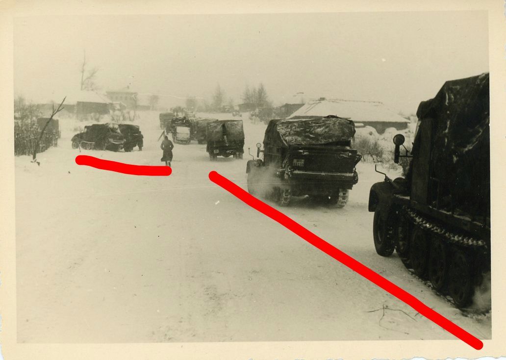 Russland Halbkette Rückzug Winterkampf Foto