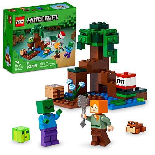 Amazon: LEGO Set de Juguetes de construccion Minecraft 21240 La Aventura en el Pantano 65 Piezas | envío gratis con Prime 
