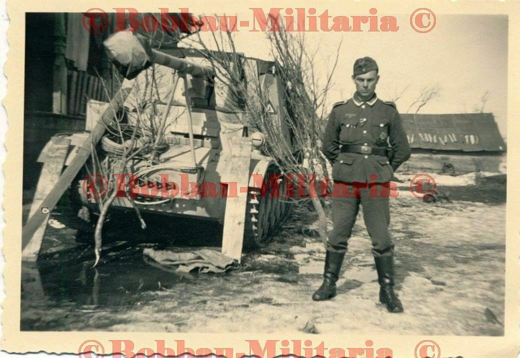 Russland 1943-44 Ostfron Panzerjäger Marder II SdKfz 131 Winter-Tarnung1
