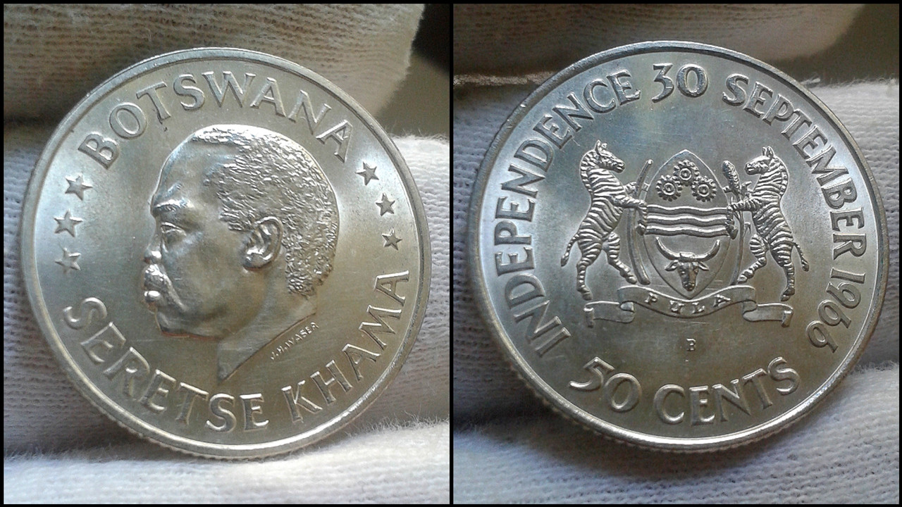 7ª PLATA (50 Cents de 1966. Botswana) Polish-20220417-204535053