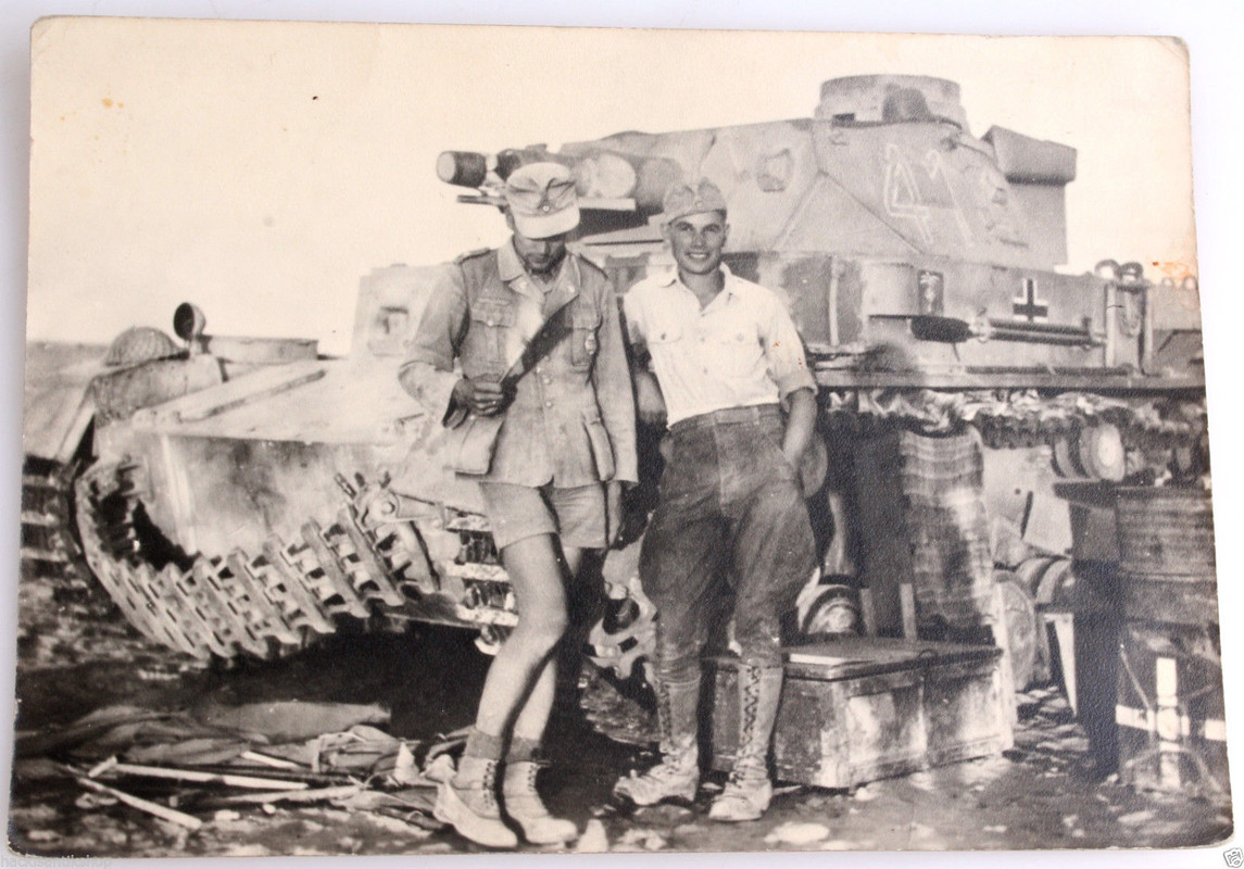 WK2 Foto Wehrmacht AFRIKA Südfront Panzer III Tu