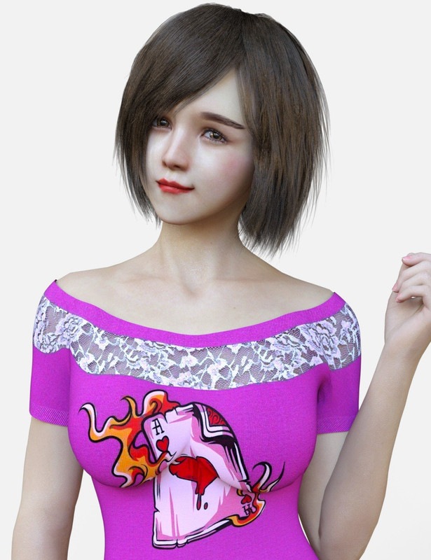 HS Keicy Short Hair with dForce for Genesis 8 Female(s) HS Keicy Short Hair with dForce for Genesis 8 Female(s)