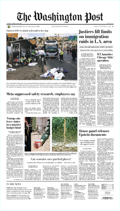 The Washington Post September 09.2025 (WU BAI QI TOU ZHEN)