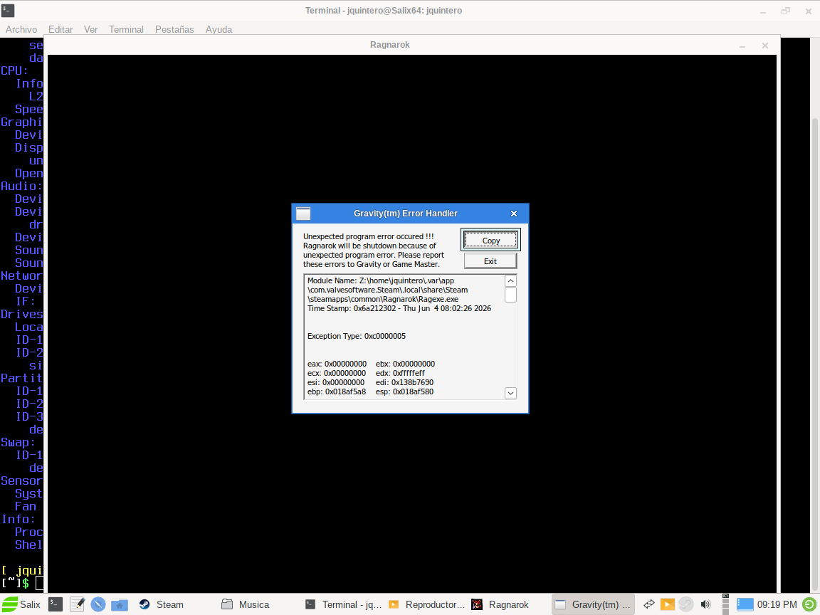 Ragnarok nouveau 005 Directx7 Wine D3D T L