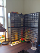 23. Mostly done now. Fourth (and final) cabinet is in place. ~300 pieces left.