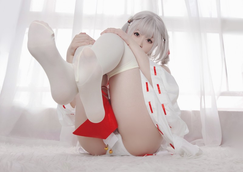 Asagiriai（愛ちゃん）巫女服自拍写真图集 40P 高清美图合集 (150MB)插图4