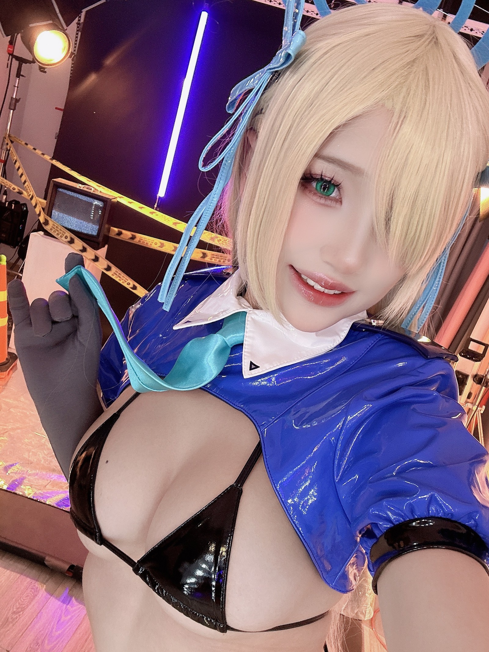 Puy Puy – 一之濑明日奈 Asuna Police Cosplay 写真合集（133P+7V-4.59GB）插图4