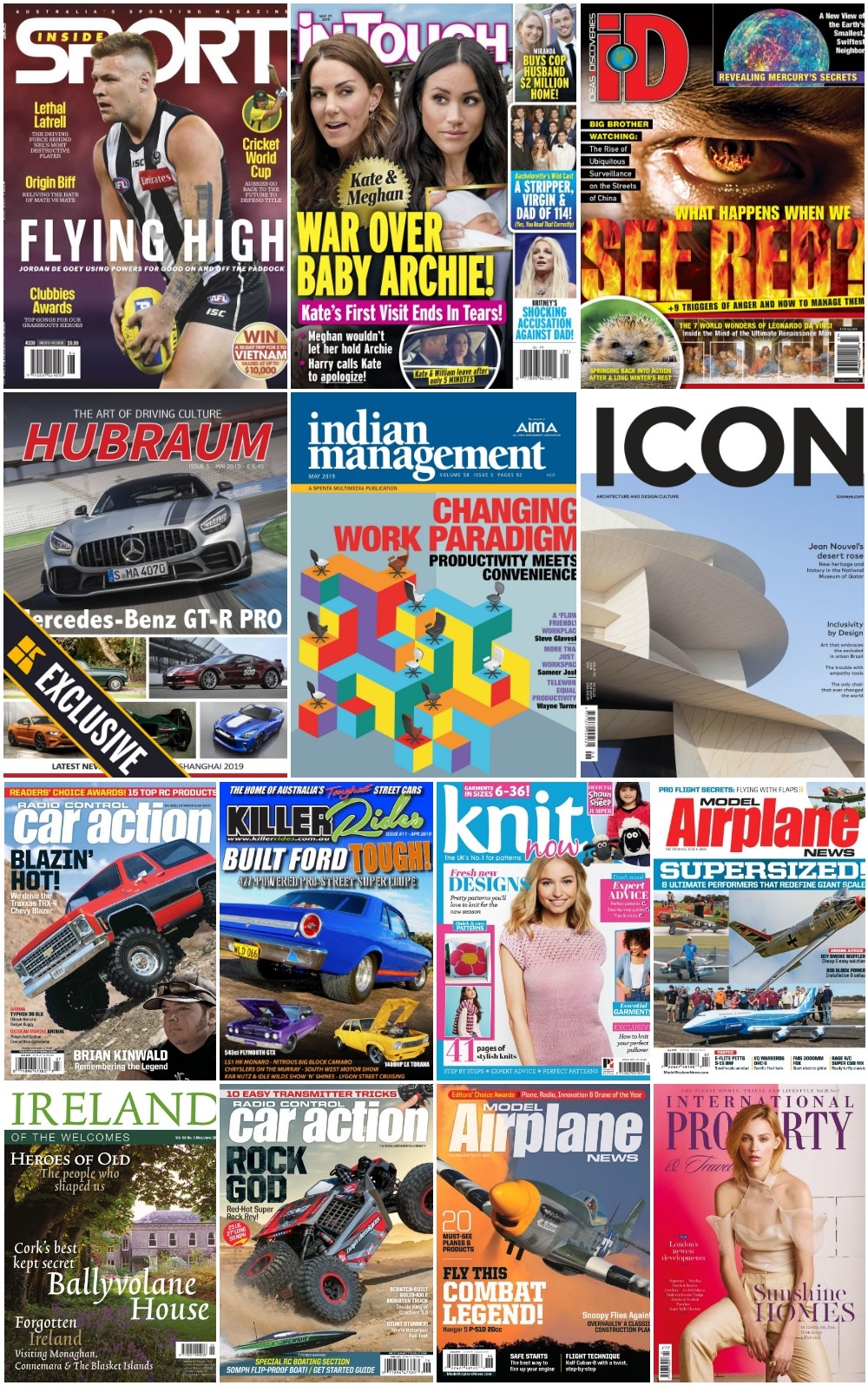 50 Assorted Magazines - May 30 2019