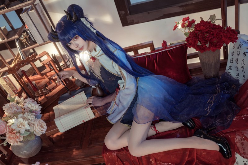 艾西Aiwest 伊吹新年旗袍Cosplay写真图集 新年主题高清图集 35P (396.8M)插图6