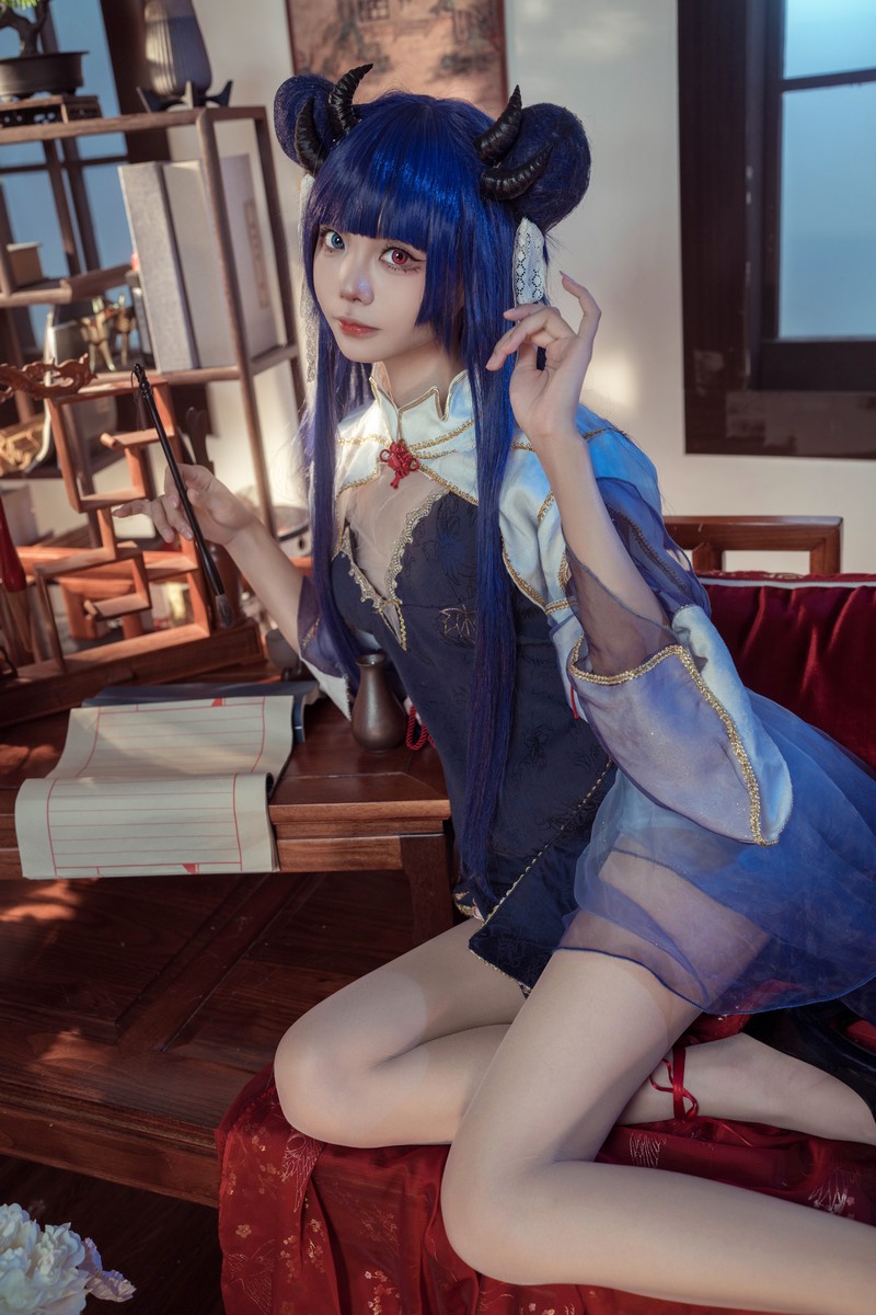艾西Aiwest 伊吹新年旗袍Cosplay写真图集 新年主题高清图集 35P (396.8M)插图8