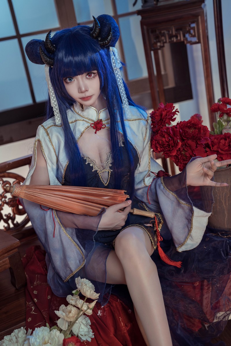 艾西Aiwest 伊吹新年旗袍Cosplay写真图集 新年主题高清图集 35P (396.8M)插图6