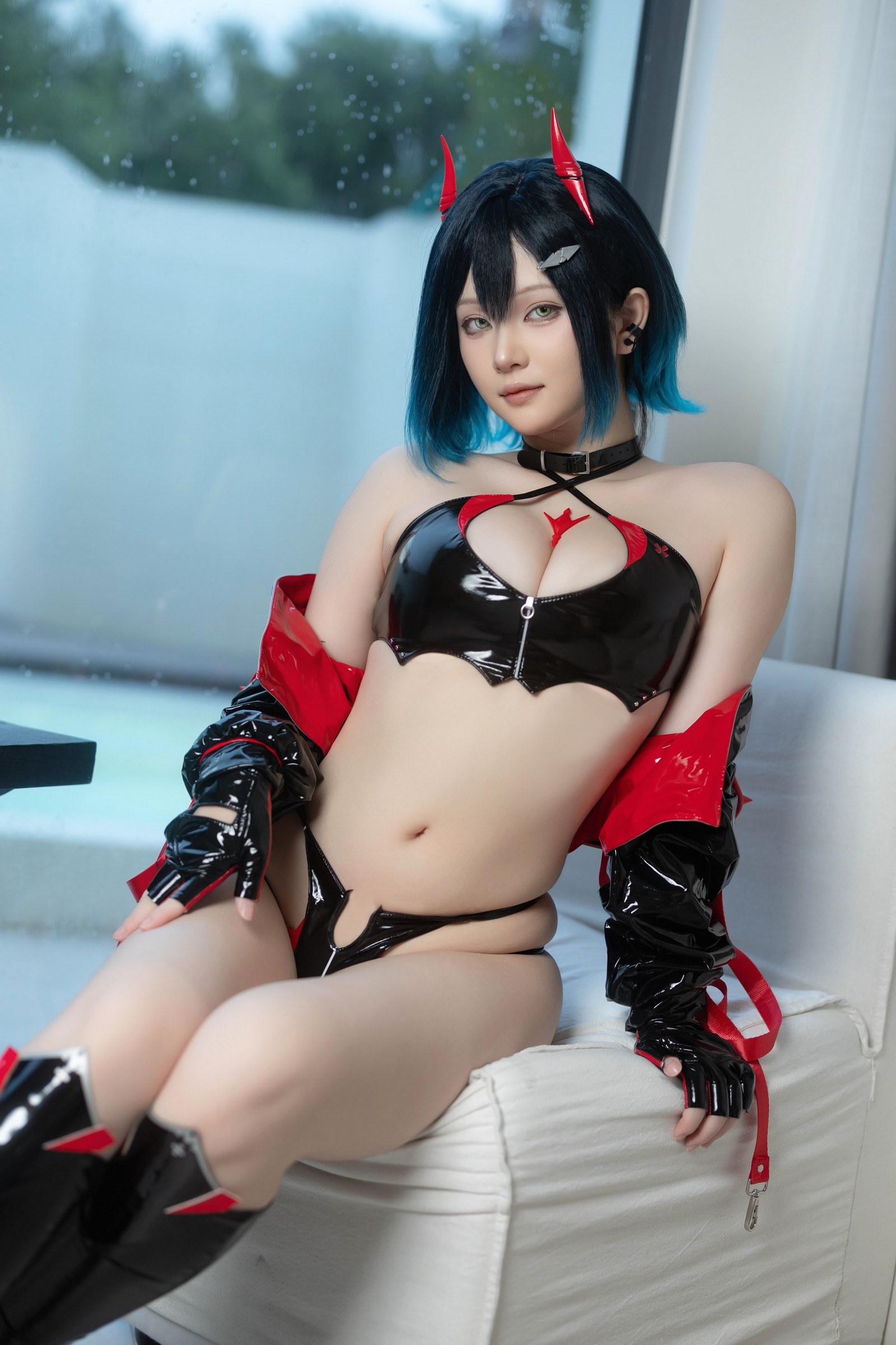 屿鱼 Yuyu 碧蓝航线 胡滕 赛车服 Cosplay 写真集（41P｜197MB）插图8