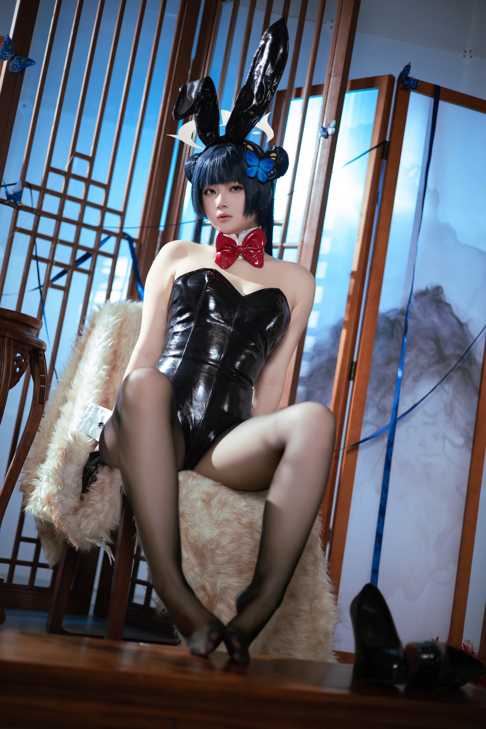 屿鱼 Yuyu 蔚蓝档案 龙华妃咲 兔女郎 Cosplay 写真集（40P｜268MB）插图7