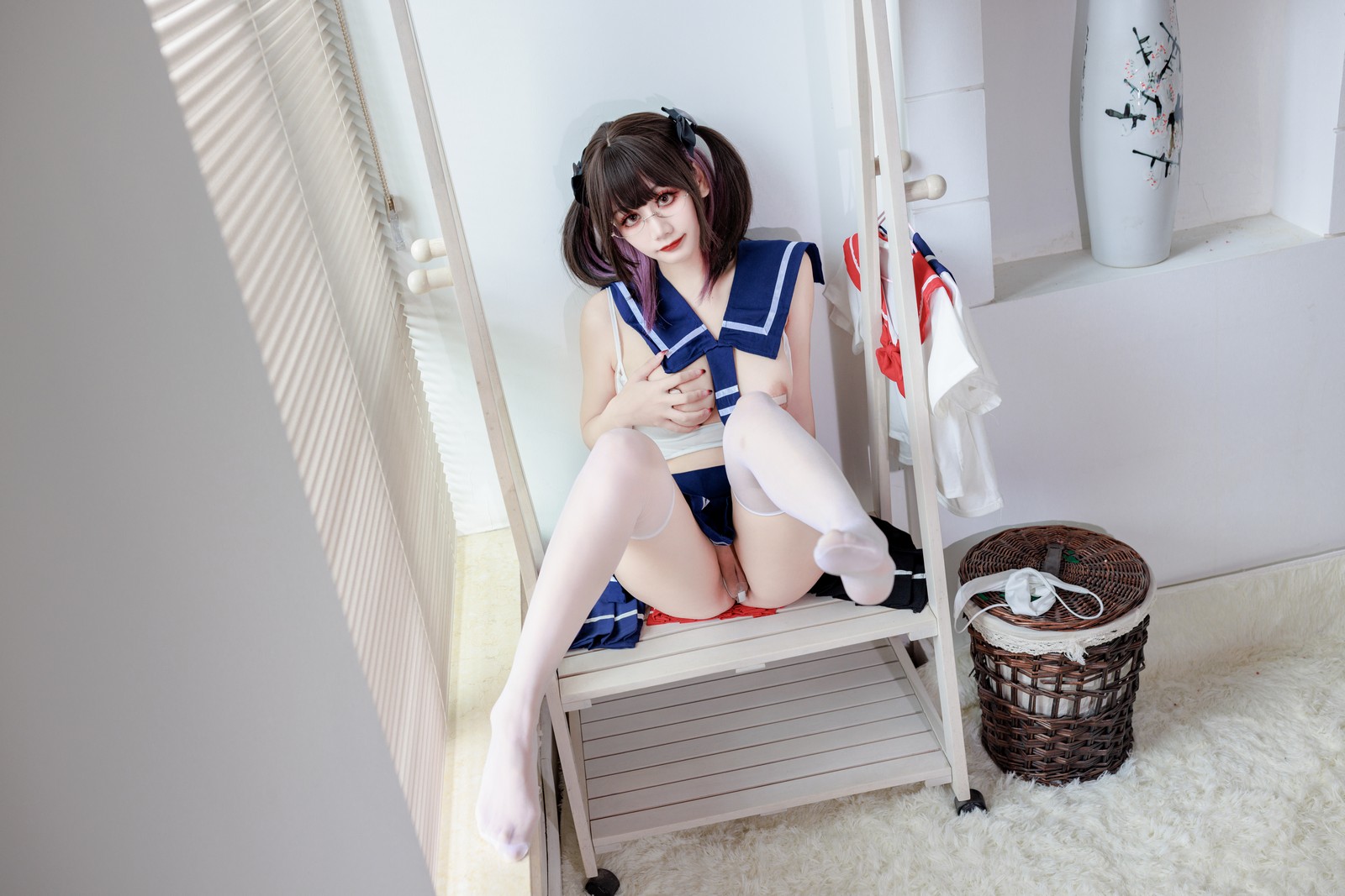 阿雪雪写真连体水手服高清写真（95P / 1.12G）校园风Cosplay插图8