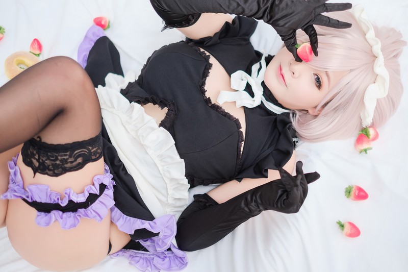 MiMi Chan 玛修 Mash Kyrielight 女仆 Cosplay FGO 写真图集【15P-32.6M】插图5