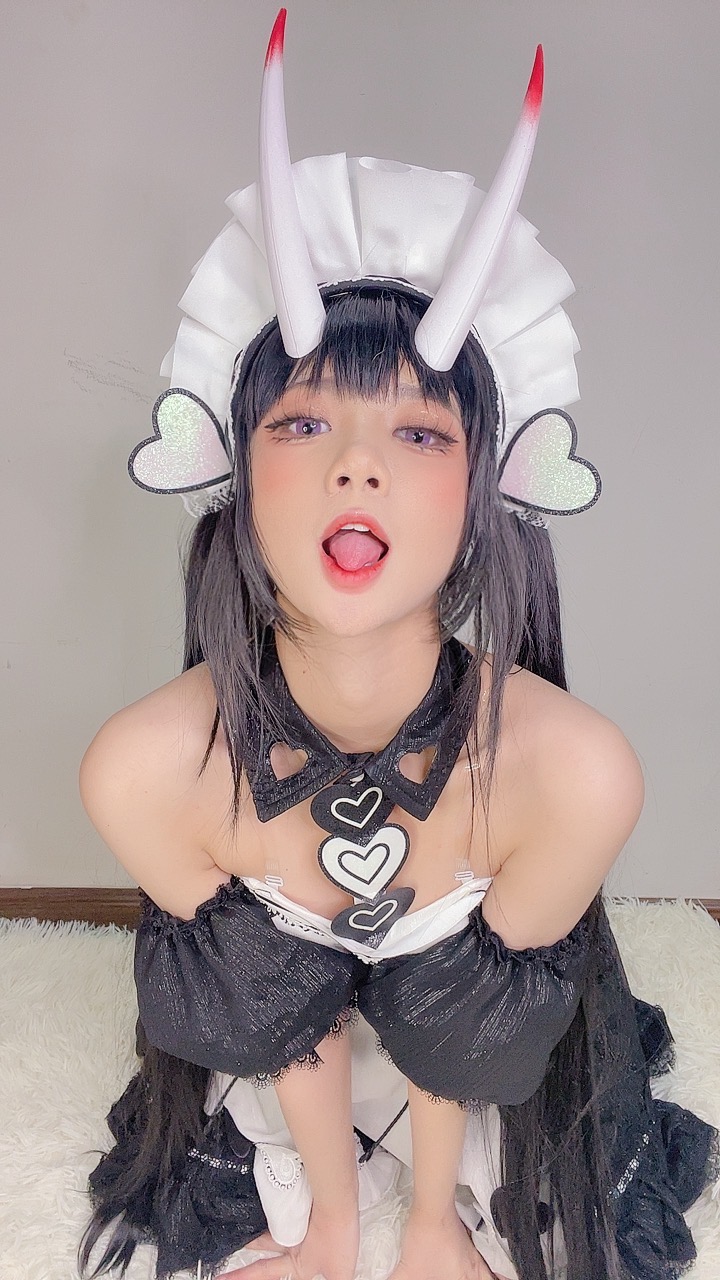 PoppaChan Noshiro Maid Cosplay (Azur Lane) – 117 Photos 11 Videos 408MB插图1