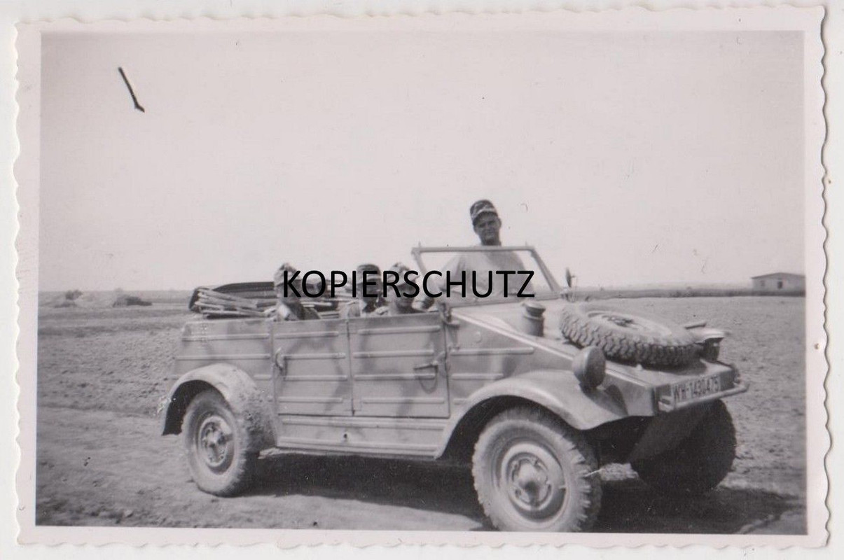 Orig. Volkswagen VW Kübelwagen Typ 82 Tarnanstrich Kennung Griec