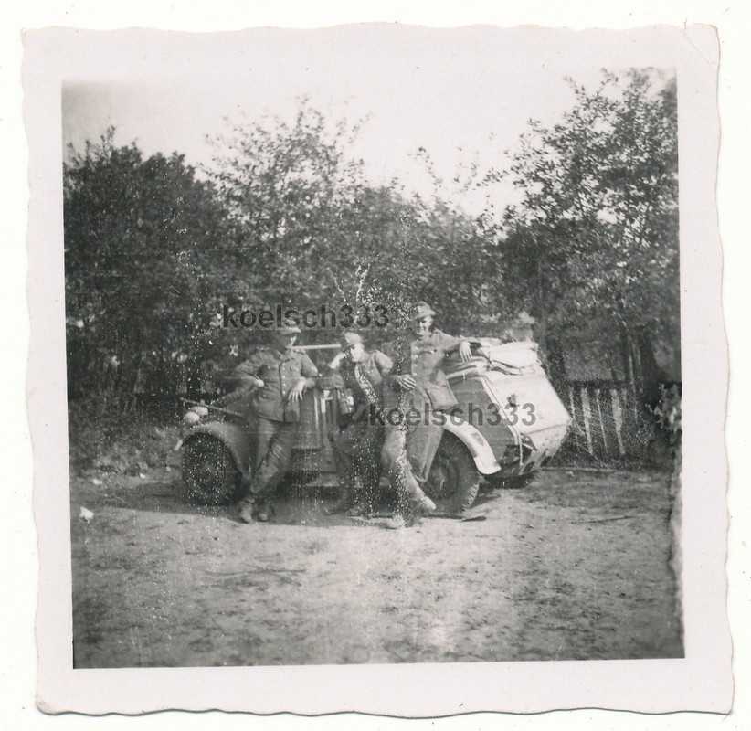 Foto VW Kübelwagen Wehrmacht PKW 6. Panzer Divis
