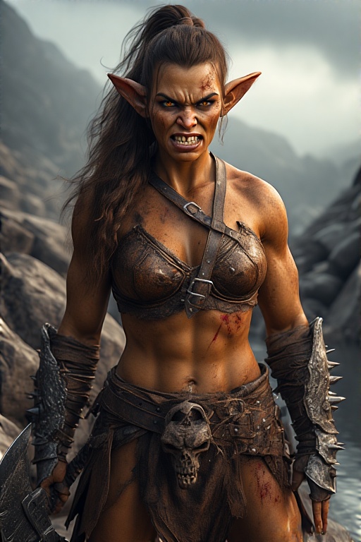 Powerful-female-orc-warrior-ad-4
