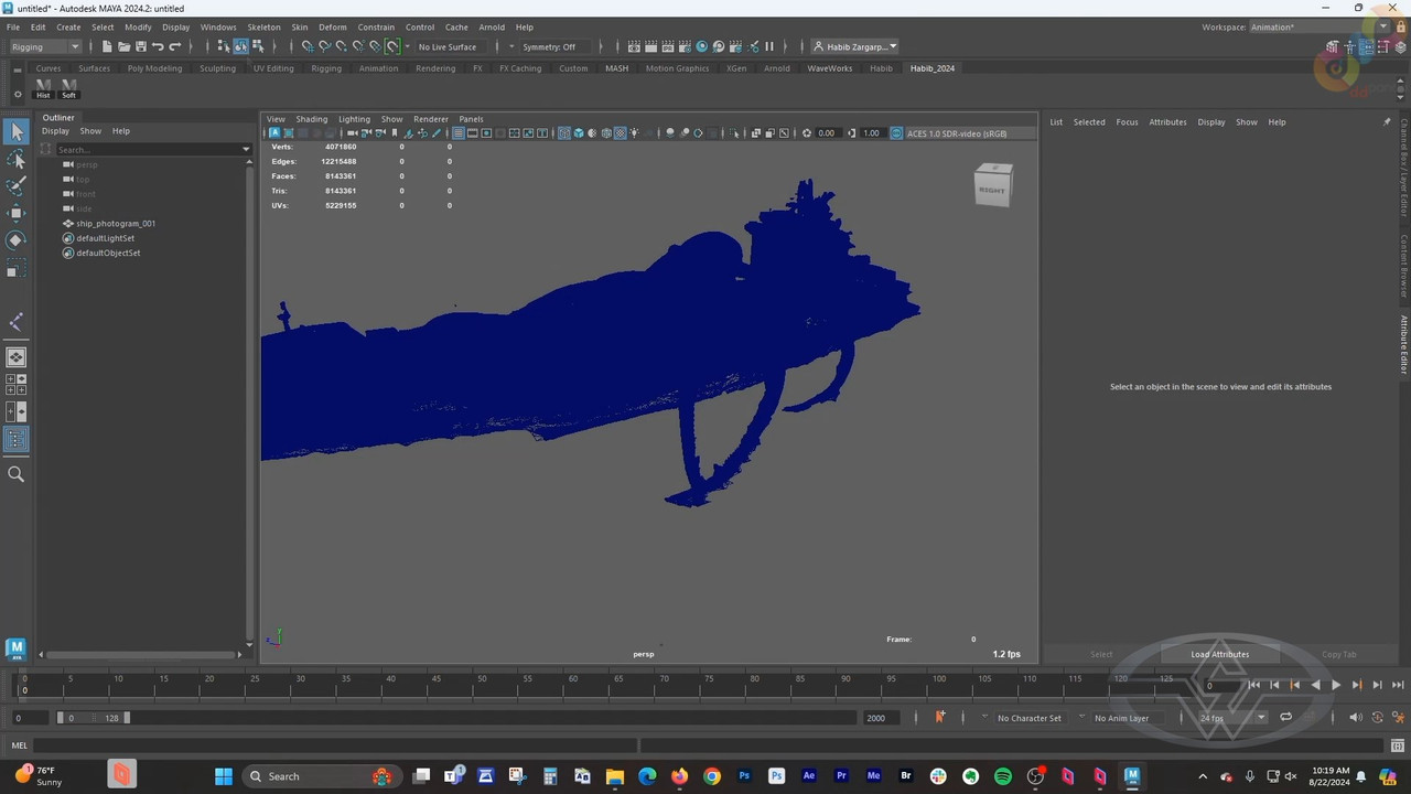 3 Clean Up Polygon Reduction Referencing the Photogrammetry Model mp4 0001