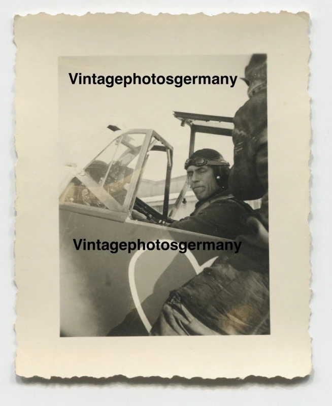Z2861 Foto Russland LW Flugzeug Me109 Bf109 Staffelwappen JG54 Pilot ASS AS ID