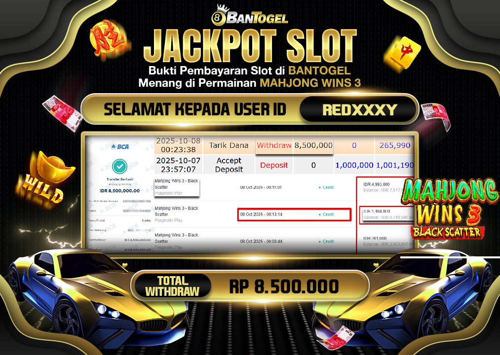 BUKTI JACKPOT LUNAS BANTOGEL