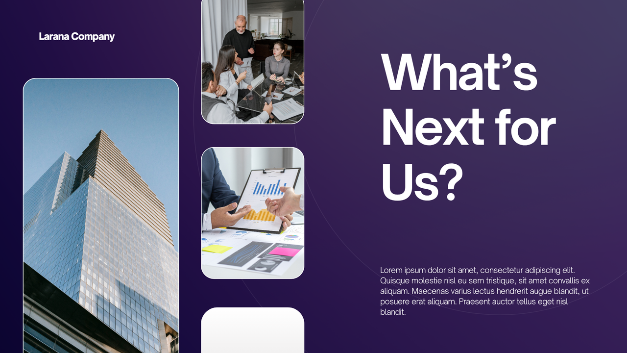 Purple and White Modern Gradient Business Pitch Deck Presentation