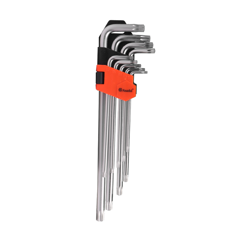 JUEGO DE LLAVE PUNTAS ESTRELLAS 9 PCS (L) ASAKI