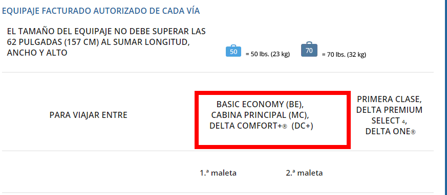 Delta Airlines: check-in, facturación, equipajes, asientos - Foro Aviones, Aeropuertos y Aerolíneas