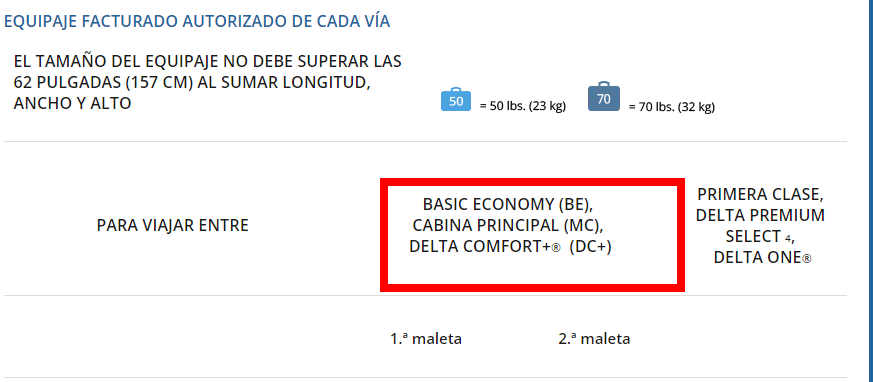 Delta Airlines: check in, facturación, equipajes, asientos - Foro Aviones, Aeropuertos y Líneas Aéreas