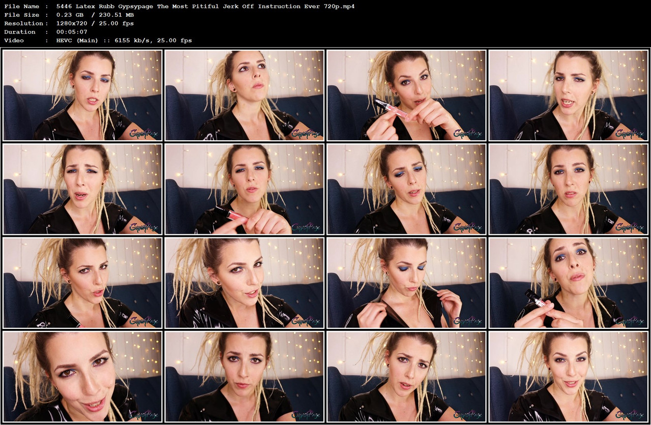 5446 Latex Rubb Gypsypage The Most Pitiful Jerk Off Instruction Ever 720p mp4