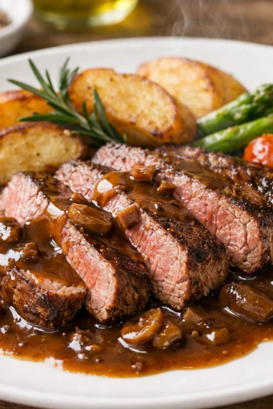 Rindfleisch fettarm und gesund in der Heißluftfritteuse zubereiten