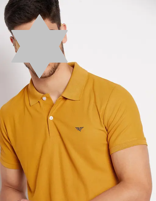 RISS Men's Cotton Half Sleeves Solid Polo T-shirt Color 1 (R306)